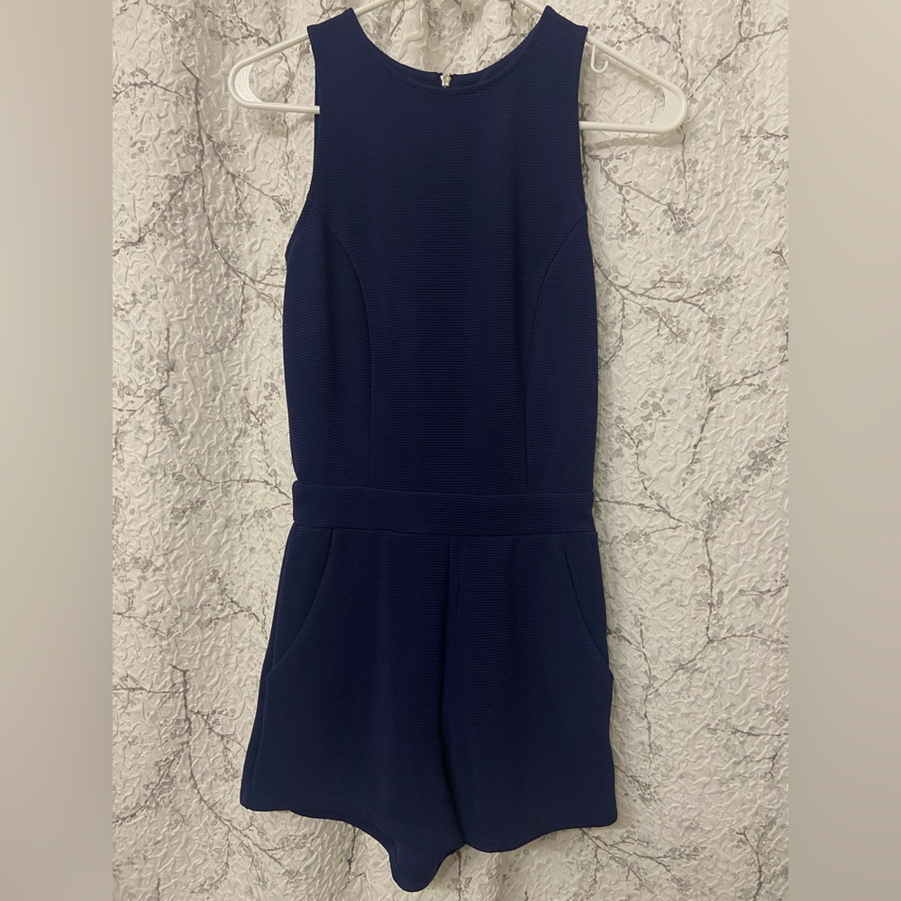 New One Clothing Midnight Navy Blue Romper Size XS